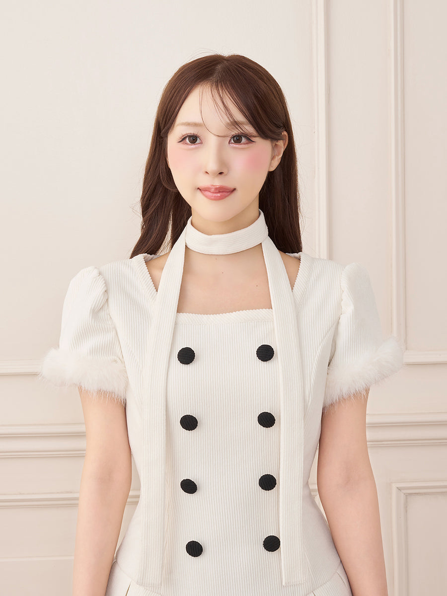 モデル：156cm（着用サイズ：FREE　着用カラー：IVO）