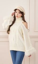 モデル：156cm（着用サイズ：FREE　着用カラー：IVO）
