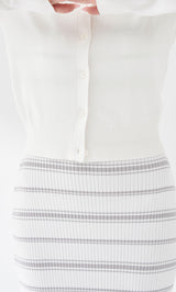 モデル：156cm（着用サイズ：FREE　着用カラー：WHT）