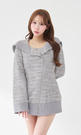 モデル：156cm（着用サイズ：FREE　着用カラー：GRY）