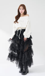 モデル：156cm（着用サイズ：FREE　着用カラー：WHT）
