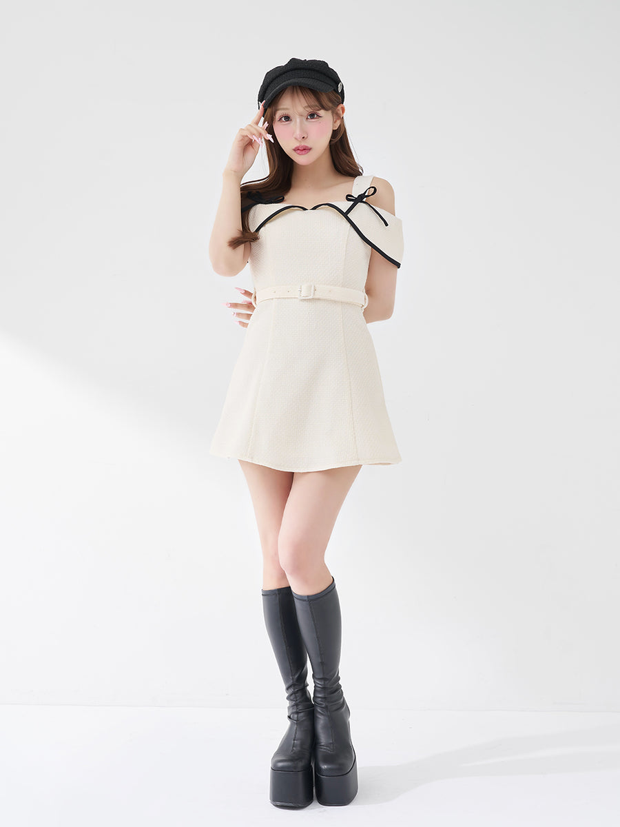 モデル：156cm（着用サイズ：FREE　着用カラー：WHT）