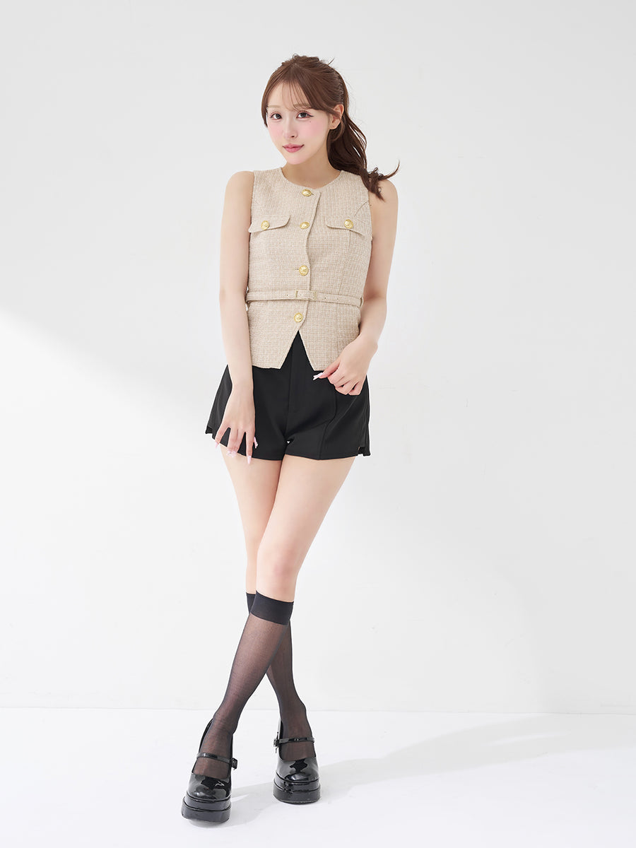 モデル：156cm（着用サイズ：FREE　着用カラー：BEG）