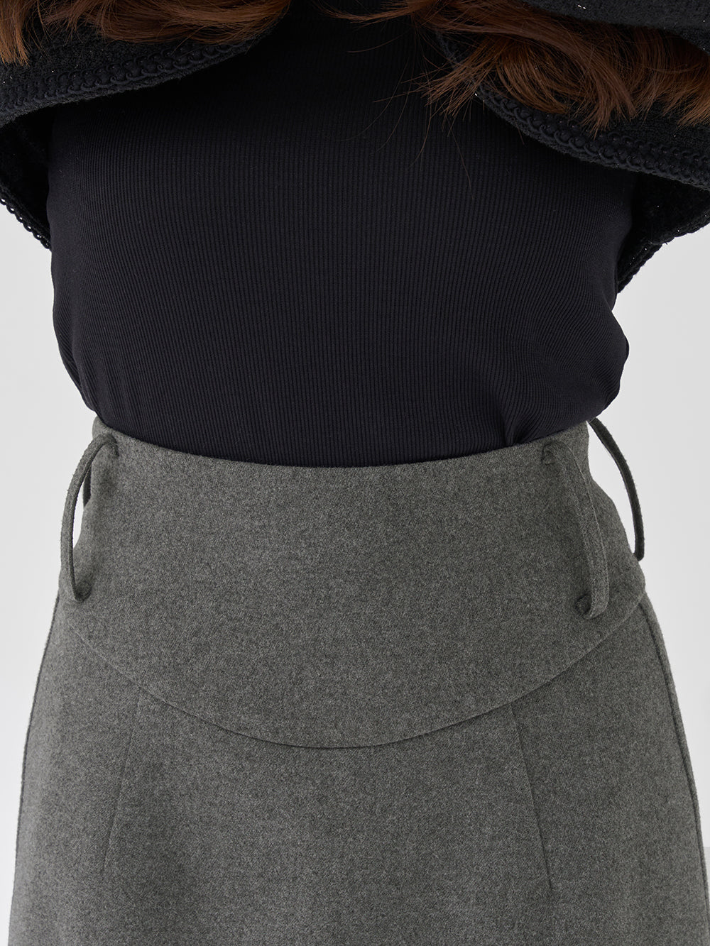 モデル：156cm（着用サイズ：FREE　着用カラー：GRY）