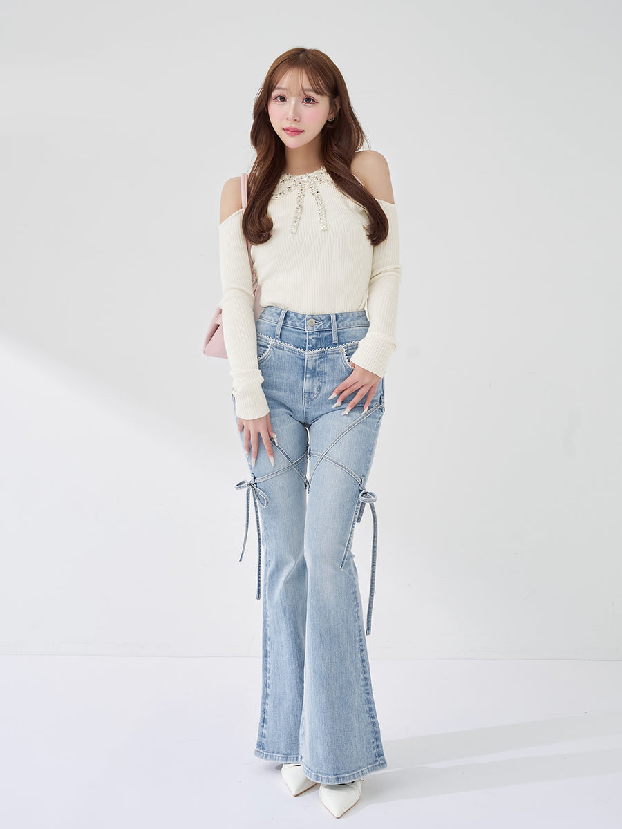 モデル：156cm（着用サイズ：FREE　着用カラー：IVO）