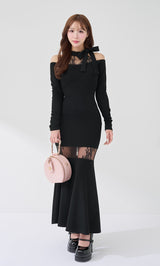 ポイントレースカットロングワンピース – Darich (ダーリッチ)