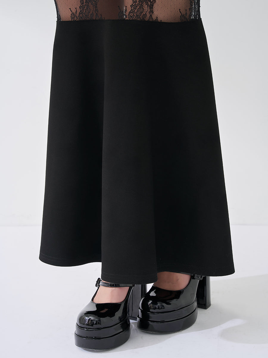 モデル：156cm（着用サイズ：FREE　着用カラー：BLK）