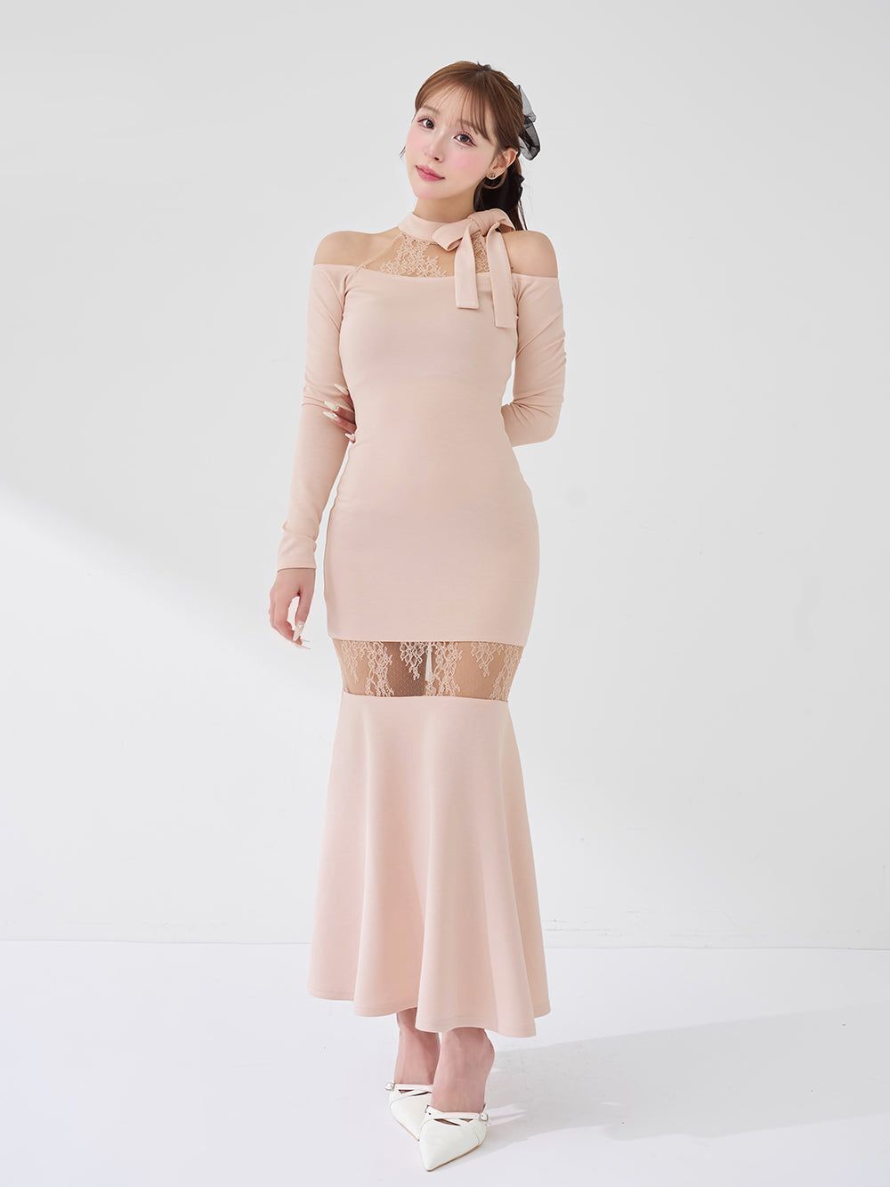 ポイントレースカットロングワンピース – Darich (ダーリッチ)