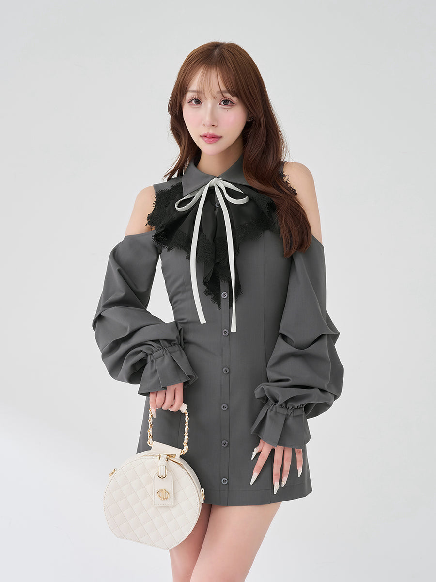 モデル：156cm（着用サイズ：FREE　着用カラー：GRY）
