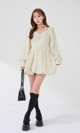 モデル：156cm（着用サイズ：FREE　着用カラー：IVO）