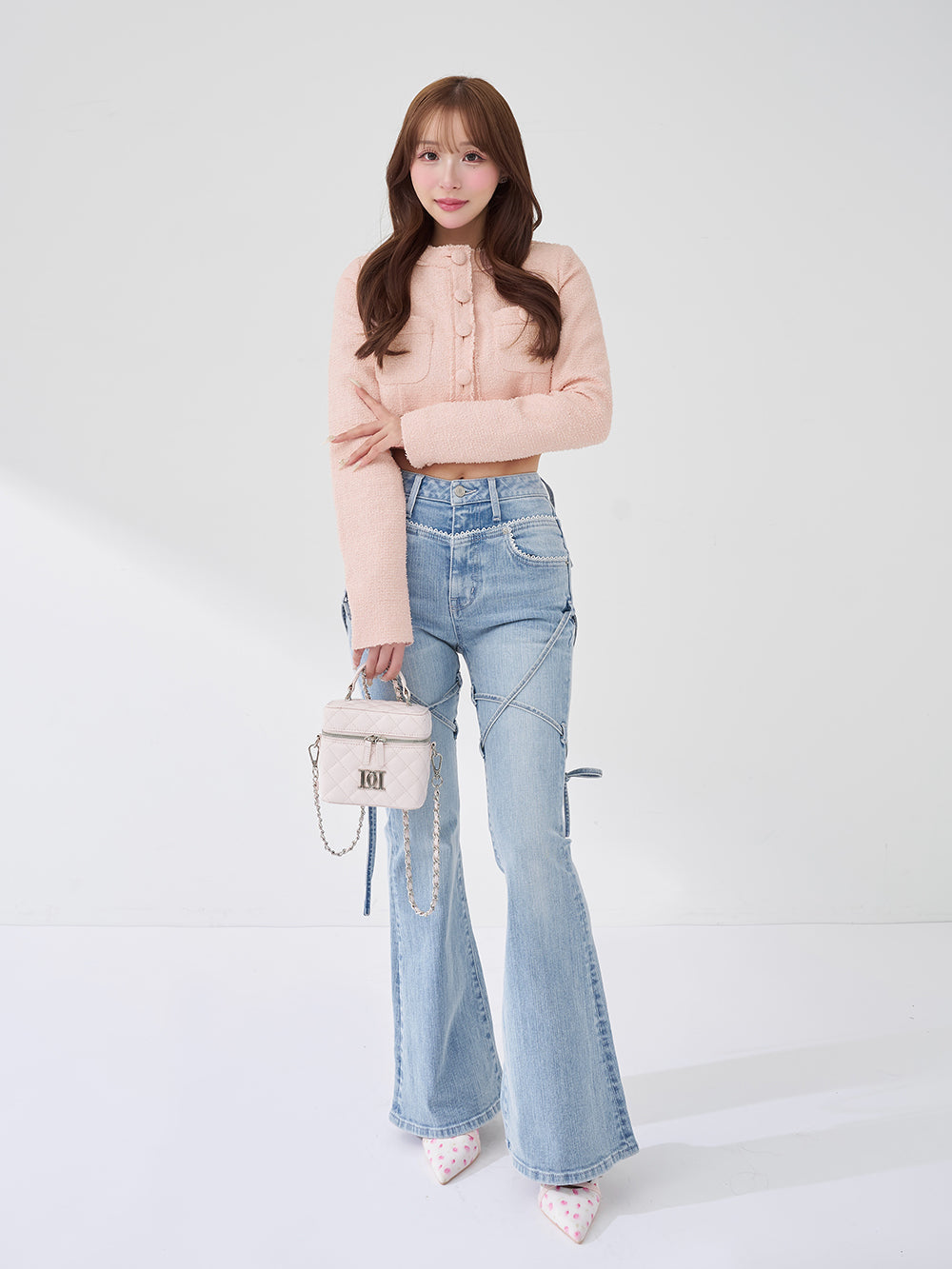 モデル：156cm（着用サイズ：FREE　着用カラー：PNK）