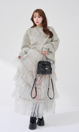 モデル：156cm（着用サイズ：FREE　着用カラー：GRY）