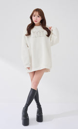 モデル：156cm（着用サイズ：FREE　着用カラー：WHT）