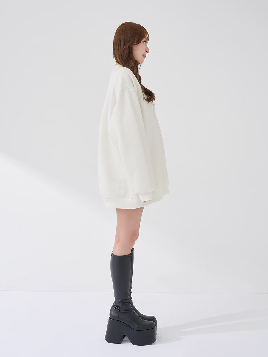 モデル：156cm（着用サイズ：FREE　着用カラー：WHT）