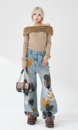 モデル：155cm（着用サイズ：FREE　着用カラー：BEG）