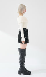 モデル：155cm（着用サイズ：FREE　着用カラー：WHT）