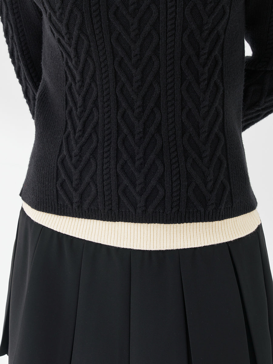 モデル：155m（着用サイズ：FREE　着用カラー：BLK）