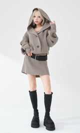 モデル：155cm（着用サイズ：FREE　着用カラー：GRY）