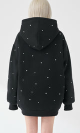 モデル：155cm（着用サイズ：FREE　着用カラー：BLK）