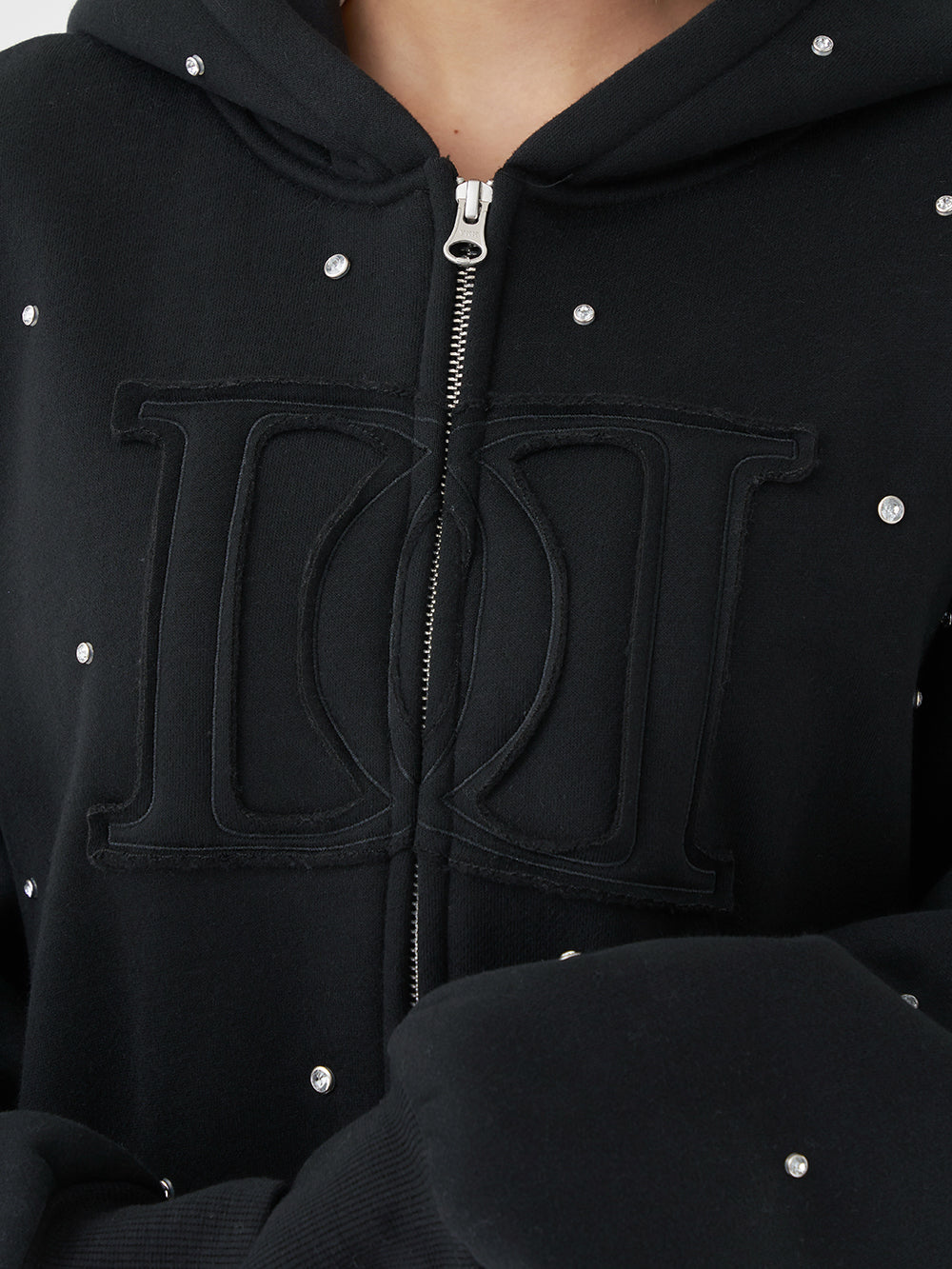 新品タグ付 ダーリッチ ブラック DDロゴビジュージップパーカー フリー ダーリッチ Darich DDロゴビジュージップパーカー （ブラック