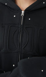 モデル：155cm（着用サイズ：FREE　着用カラー：BLK）