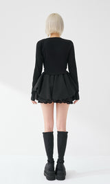 モデル：155cm（着用サイズ：FREE　着用カラー：BLK）