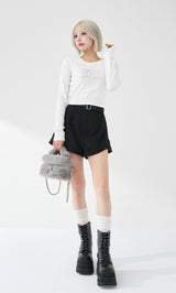 モデル：155cm（着用サイズ：FREE　着用カラー：WHT）