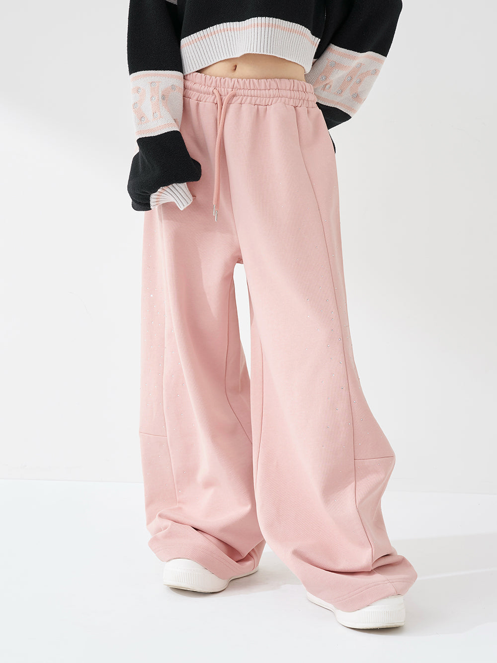 シャイニーバレルスウェットパンツ - pnk