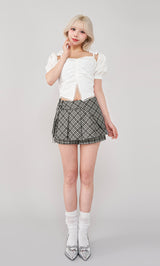 モデル：155cm（着用サイズ：S　着用カラー：GRY）