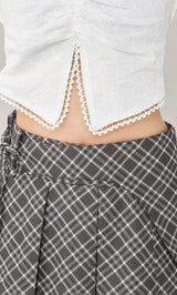 モデル：155cm（着用サイズ：S　着用カラー：GRY）