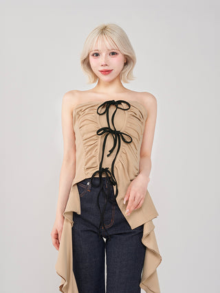 モデル：155cm（着用サイズ：FREE　着用カラー：BEG）