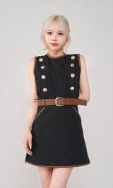 モデル：155cm（着用サイズ：FREE　着用カラー：BLK）