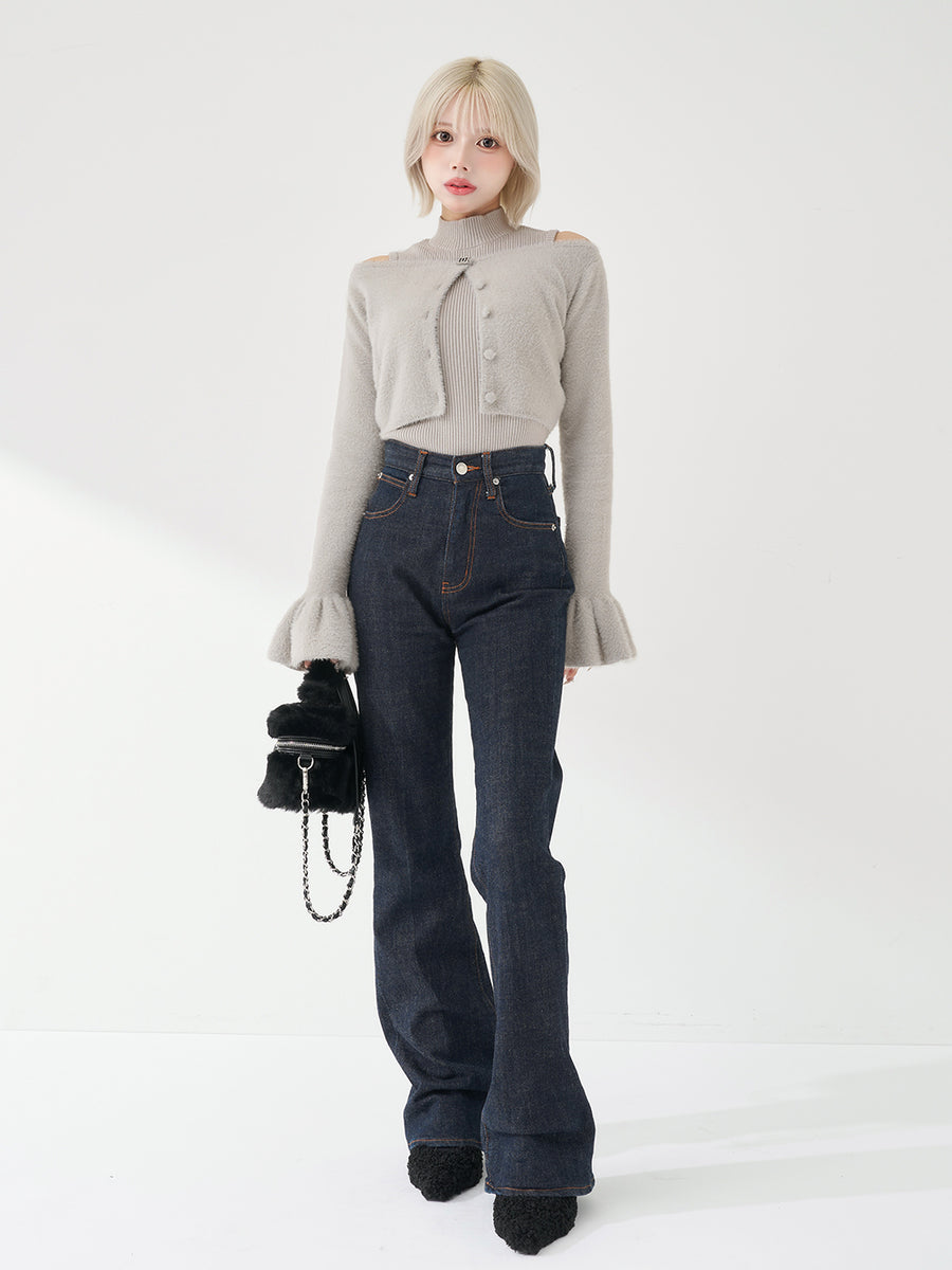 モデル：155cm（着用サイズ：FREE　着用カラー：GRY）