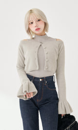 モデル：155cm（着用サイズ：FREE　着用カラー：GRY）