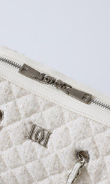 [Novelty] Quilted Tweed Mini Boston Bag