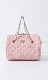[Novelty] Quilted Tweed Mini Boston Bag