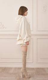 モデル：158cm（着用サイズ：FREE　着用カラー：WHT）