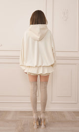 モデル：158cm（着用サイズ：FREE　着用カラー：WHT）