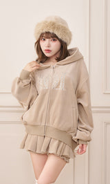 モデル：158cm（着用サイズ：FREE　着用カラー：BEG）