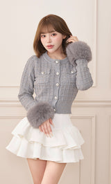 モデル：158cm（着用サイズ：FREE　着用カラー：GRY）