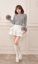 モデル：158cm（着用サイズ：FREE　着用カラー：WHT）