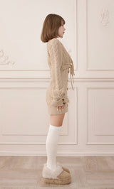 モデル：158cm（着用サイズ：FREE　着用カラー：BEG）