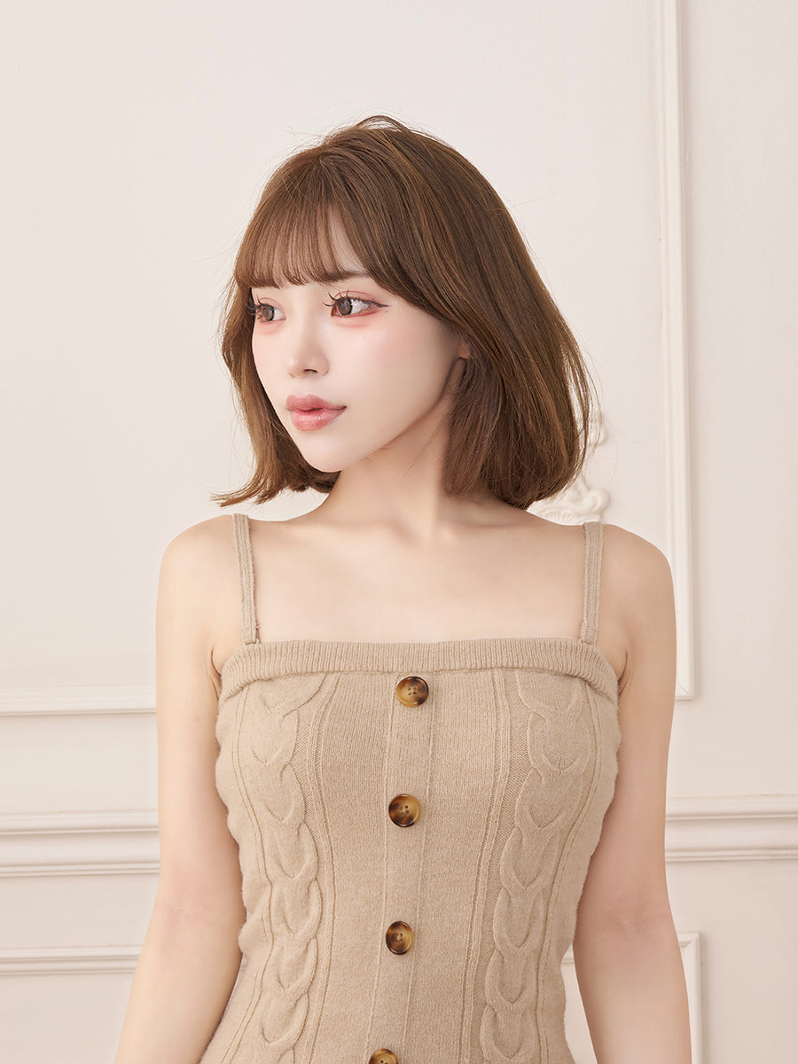 モデル：158cm（着用サイズ：FREE　着用カラー：BEG）