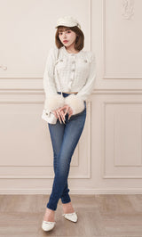 モデル：158cm（着用サイズ：FREE　着用カラー：WHT）