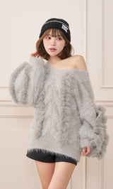 モデル：158cm（着用サイズ：FREE　着用カラー：GRY）