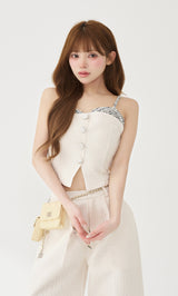 モデル：158cm（着用サイズ：S　着用カラー：WHT）