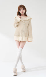 モデル：158cm（着用サイズ：FREE　着用カラー：IVO）