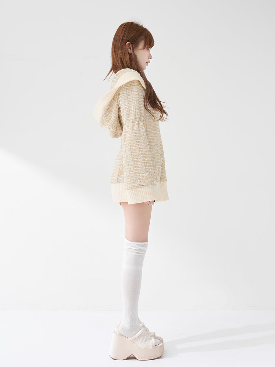 モデル：158cm（着用サイズ：FREE　着用カラー：IVO）