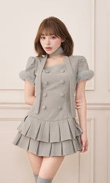 モデル：158cm（着用サイズ：FREE　着用カラー：GRY）