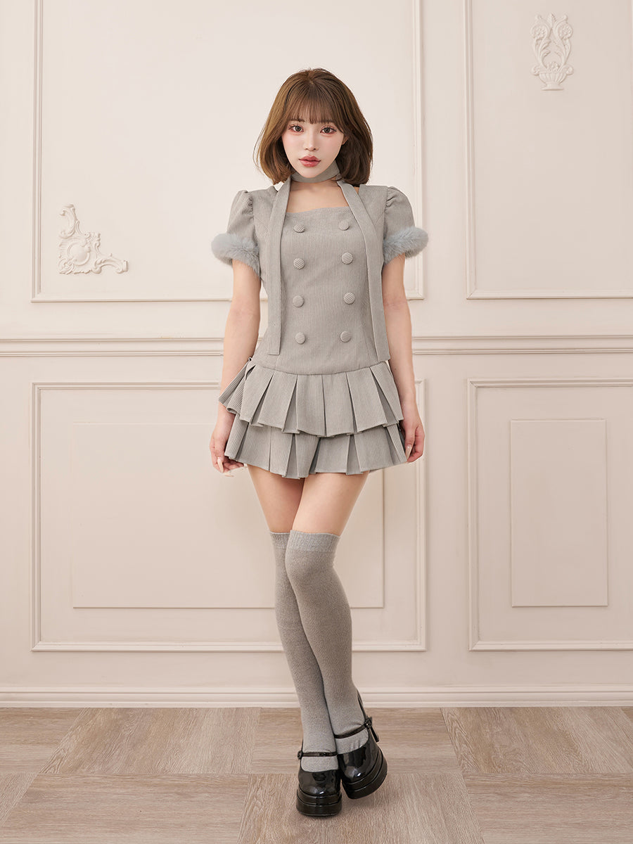 モデル：158cm（着用サイズ：FREE　着用カラー：GRY）